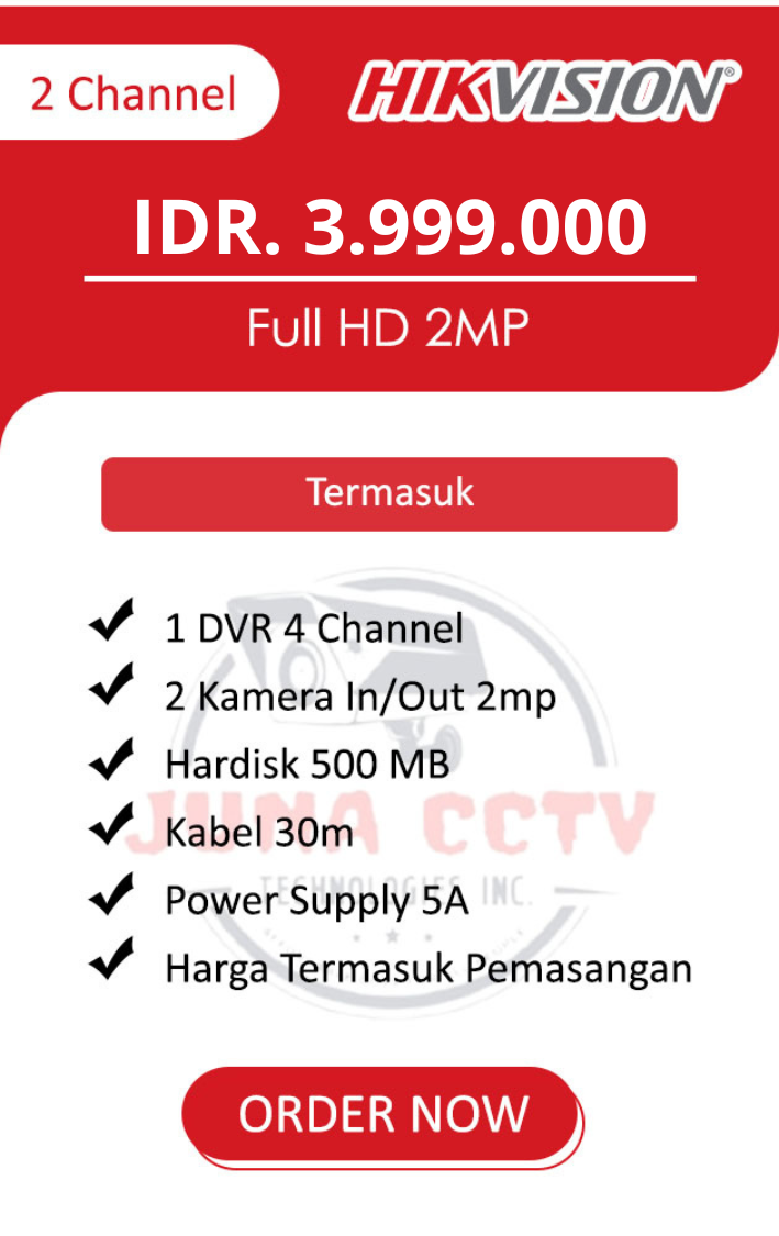 HarGa Baru HIKVISION Analog HD 1